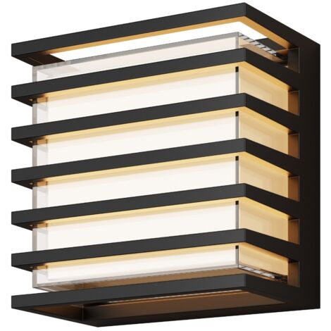 Maytoni Downing Street Lampada da parete moderna per esterni nera 3000K 380lm IP65