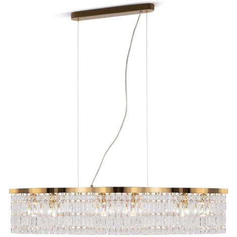 Maytoni Dune Moderna plafoniera a sospensione a 6 barre luminose oro E14