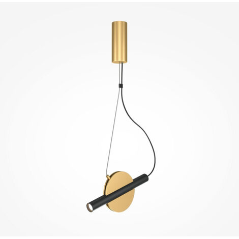 Maytoni Enigma Moderne integrierte LED-Pendel-Deckenleuchte Messing 3000K