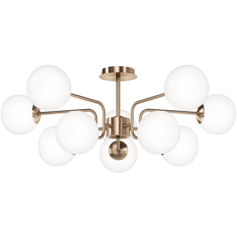 Erich Plafonnier Globe Moderne 10 Lumières Laiton E14 - Maytoni