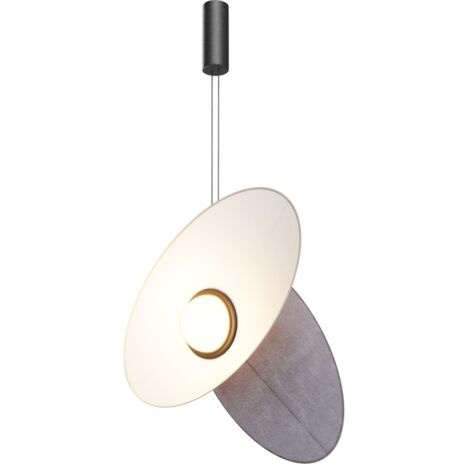 Maytoni Evolution Lampada a sospensione moderna da soffitto nera 3000K 350lm paralume blu