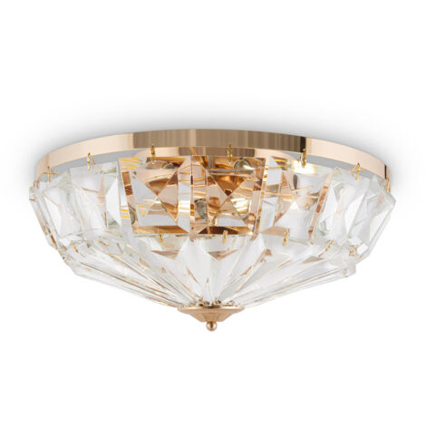 Maytoni Facet Plafoniera semi-incasso a forma di ciotola neoclassica Oro