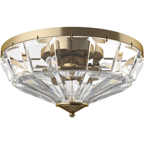 Maytoni Facet Plafoniera semi-incasso a forma di ciotola neoclassica Oro