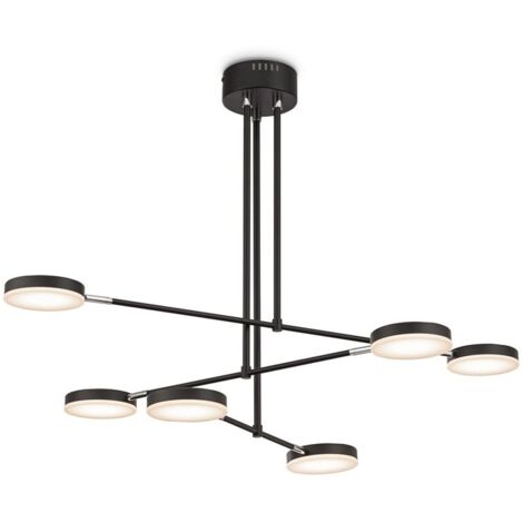 Maytoni Fad Plafonnier suspendu noir à DEL intégré Modern Fad