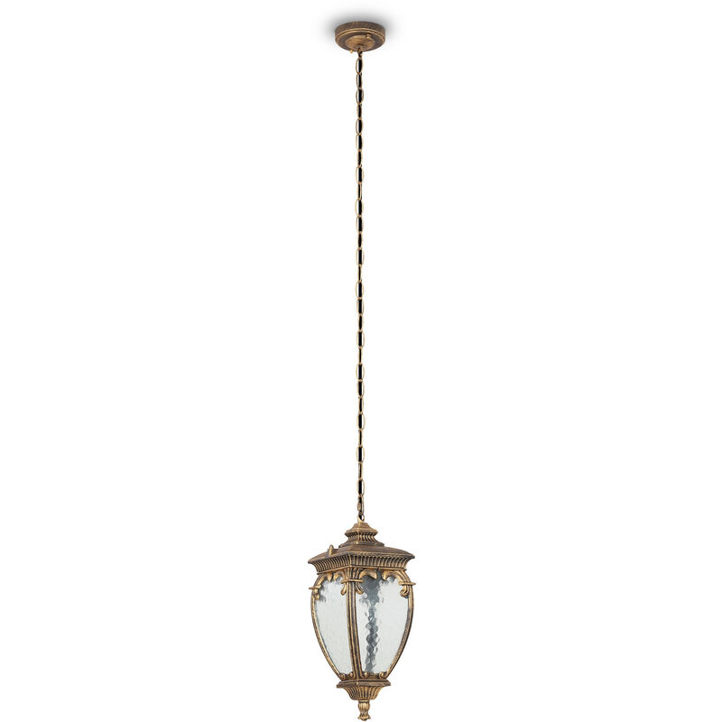 Maytoni - Fleur Outdoor Pendant Ceiling Light Black with Gold, IP44