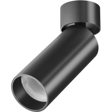 Maytoni Focus LED plafoniera nera 12W 3000K dimmer