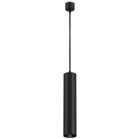 Maytoni Focus Plafonnier Slim Suspension Noir GU10