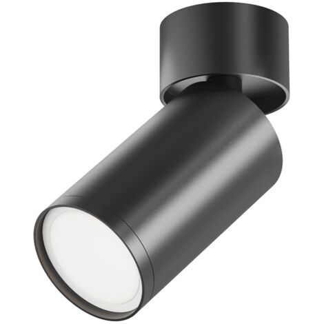 Maytoni Focus S plafoniera nera GU10 1 luce C050CL-U-1B