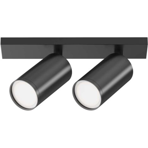 Maytoni Focus S Plafonnier double spot noir 2xGU10