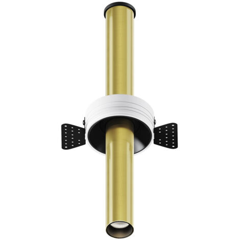 Maytoni Focus T Spot encastré sans bordure 30 cm en laiton 3 000 K 460 lm