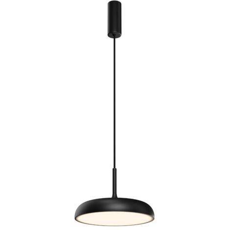 Maytoni Gerhard Lampadario a sospensione moderno a cupola da 30 cm, nero 3000K 800lm
