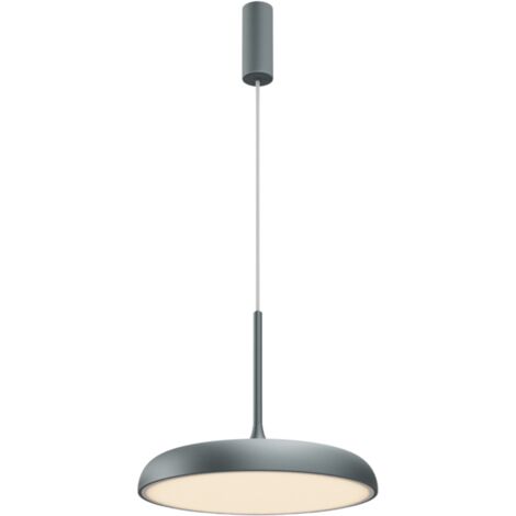 Maytoni Gerhard Lampadario a sospensione moderno a cupola da 40 cm, grigio 3000K 1400lm