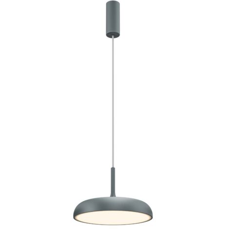 Maytoni Gerhard Lampadario moderno a sospensione a cupola da 30 cm, grigio 3000K 1000lm