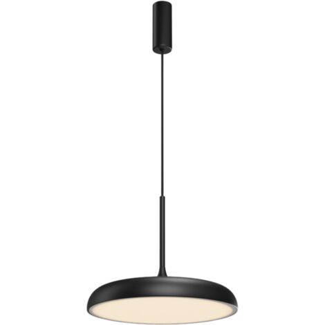 Maytoni Gerhard Lampadario moderno a sospensione a cupola da 40 cm, nero 3000K 1200lm