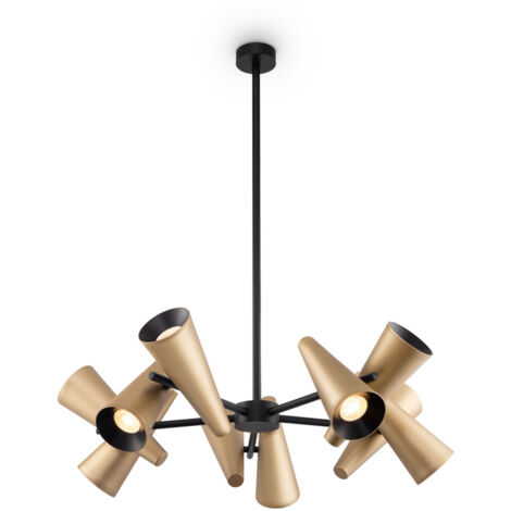 Maytoni Giro Plafoniera moderna a sospensione multi braccio a 10 luci in ottone GU10