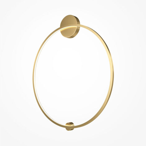 Maytoni Halo Applique murale LED intégrée moderne laiton, 80cm 4000K
