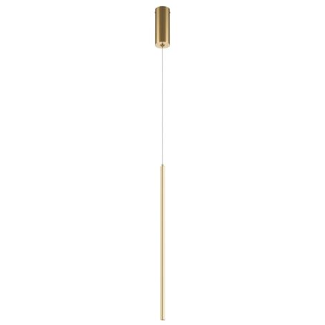 Maytoni Halo Lampadario moderno a sospensione sottile in ottone 750lm con paralume bianco