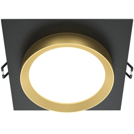 Maytoni Hoop faretto incasso quadrato nero GX53 alluminio