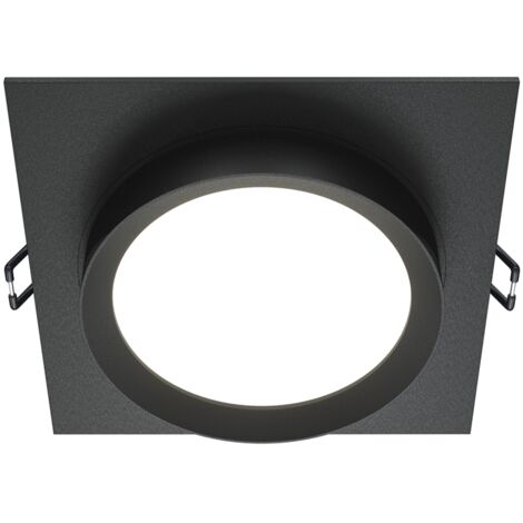 Maytoni Hoop faretto incasso soffitto quadrato nero GX53
