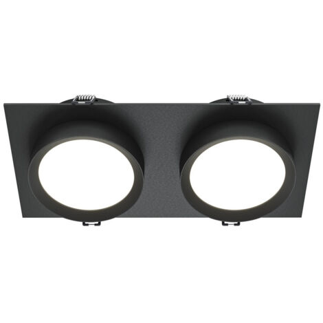 Maytoni Hoop Spot encastré double noir 2xGX53