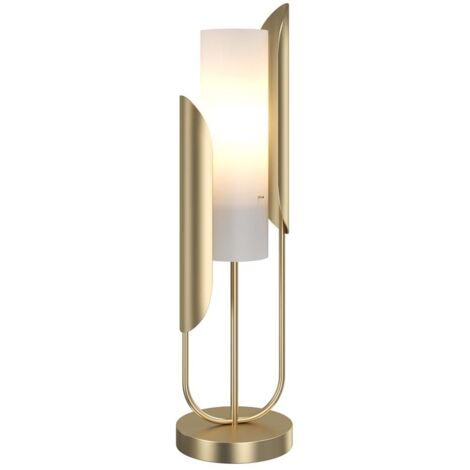 Maytoni Сipresso Table & Floor Lampe de table Or, Abat-jour en verre blanc