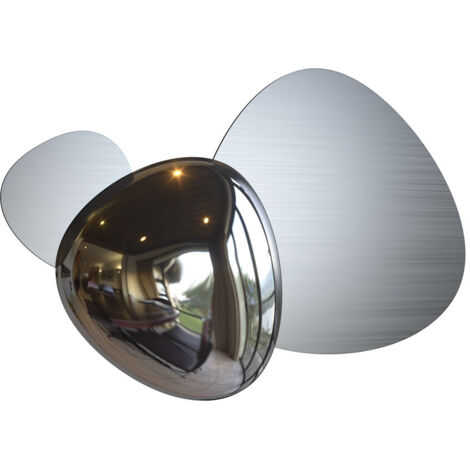 Maytoni Jack-stone Moderne integrierte LED-Wandleuchte Nickel, 3000K