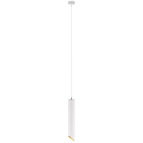 Maytoni Lipari Plafoniera a sospensione sottile bianca, oro, 40 cm, GU10