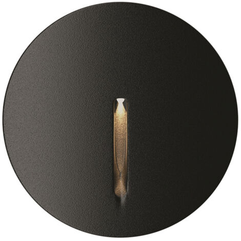 Maytoni Lock Lampada da parete da incasso Nero 3000K IP54