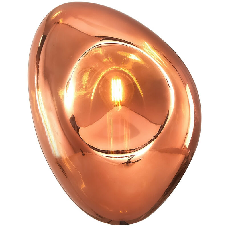 Mabell Modern Wall Lamp Copper, Glass Shade - Maytoni