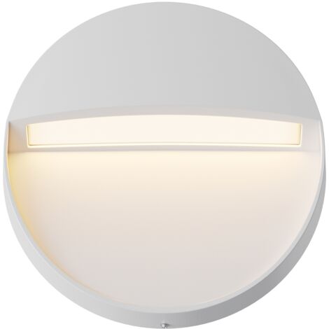 Maytoni Mane Round Applique d'extérieur encastrée blanche 3000 K 100 lm IP54