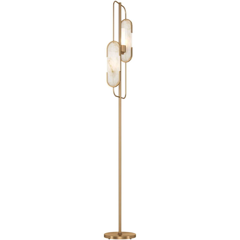 Maytoni - Marmo Lampadaire Moderne 2 Lumières Or G9
