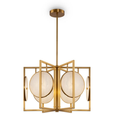 Maytoni Marmo Plafonnier suspendu moderne doré