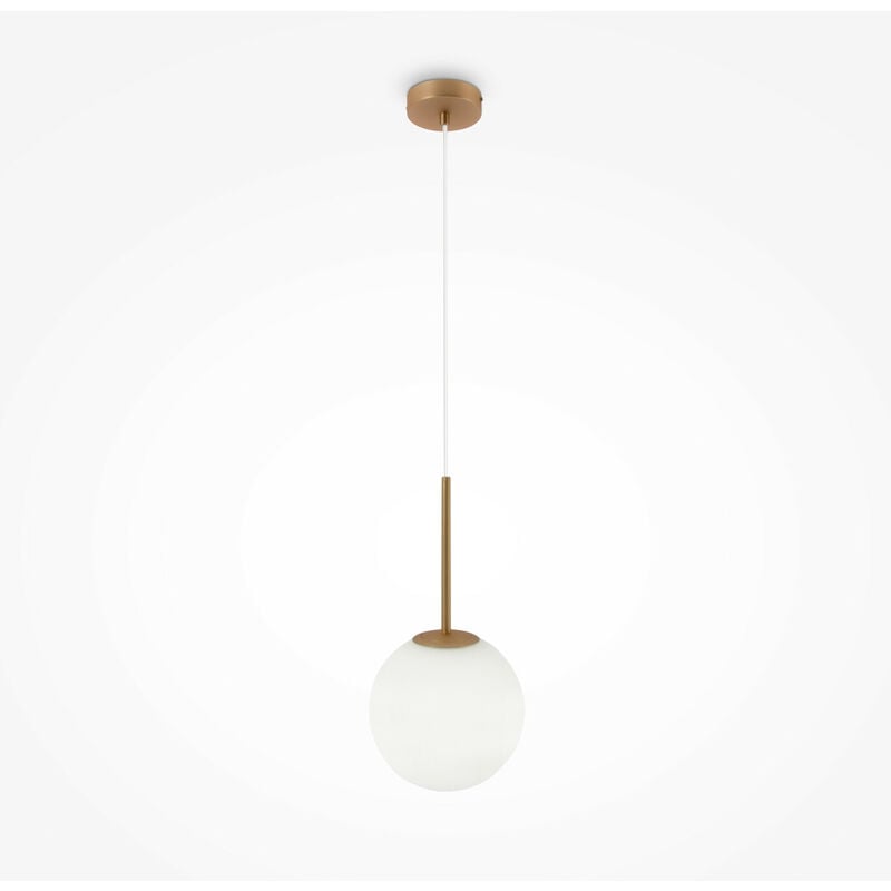Basic Form Large Modern Globe Pendant Ceiling Light Gold E14 - Maytoni