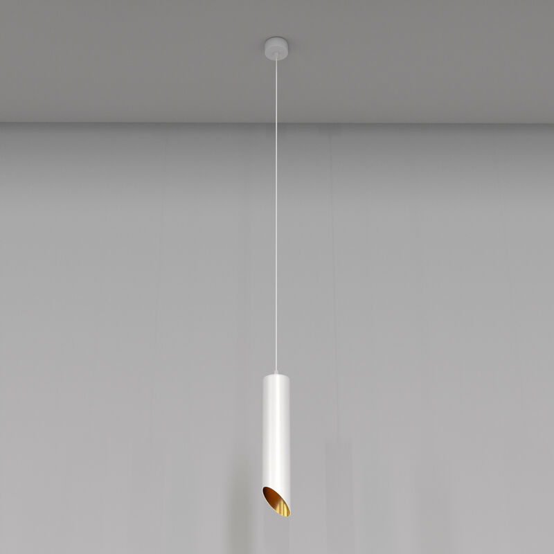 Lipari Slim Pendant Ceiling Light White, Gold, 30cm, GU10 - Maytoni