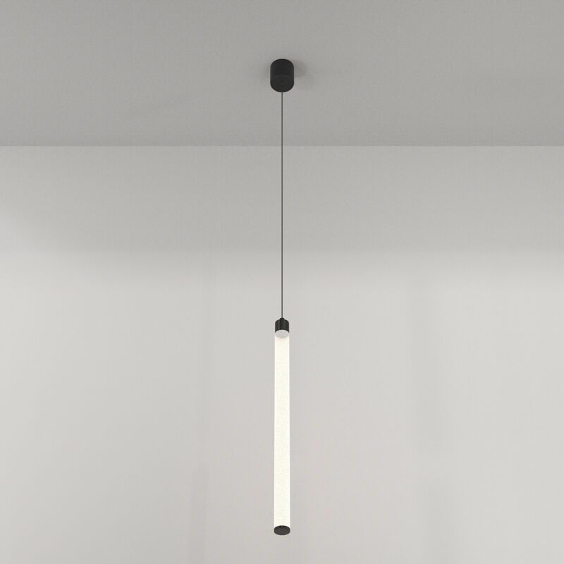 Ray Slim Pendant Ceiling Light Black, 95.9cm, Integrated led 3000K - Maytoni