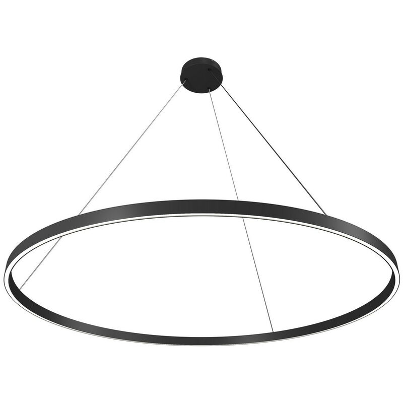 Rim Modern Integrated led Pendant Ceiling Light Black, 120cm, 3000K - Maytoni