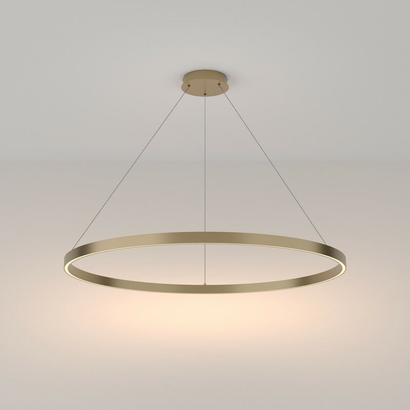 Rim Modern Integrated led Pendant Ceiling Light Brass, 100cm, 3000K - Maytoni