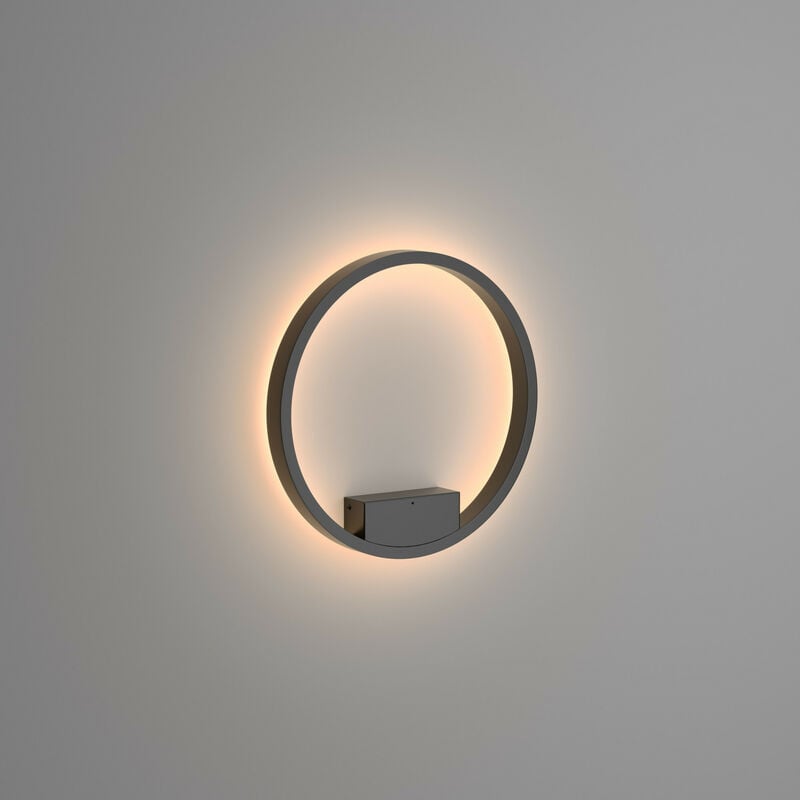 Rim Modern Integrated led Wall Lamp Black, 40cm, 3000K - Maytoni