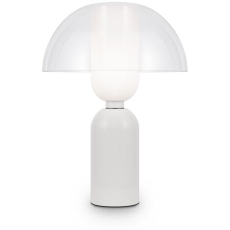 Maytoni Memory Lampada da tavolo moderna bianca 1xE14 paralume in vetro