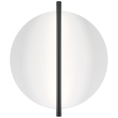 Maytoni Mira Lampada da parete moderna a LED integrata nera 3000K 200lm paralume bianco