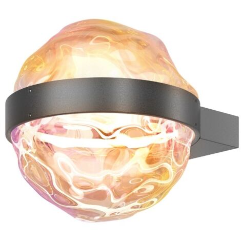 Maytoni Misterio Applique moderne a globo dimmerabili nere 2700K 650lm con paralume colorato
