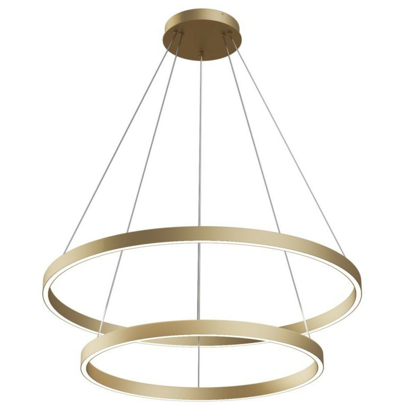 Modern - Rim Modern Rim Integrated led Brass 2 Tier Circular Pendant Ceiling Light - Maytoni