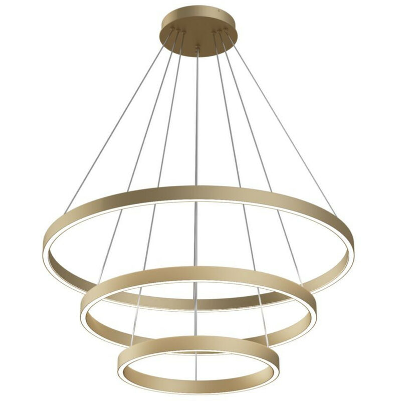 Modern - Rim Modern Rim Integrated led Brass 3 Tier Circular Pendant Ceiling Light - Maytoni