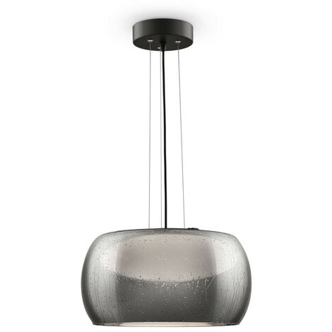 Maytoni Modern - Solen Modern Solen Integrated LED Black Ceiling Lamp Glass Shade