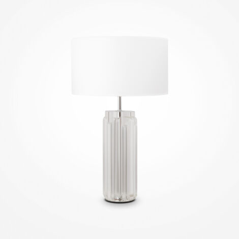 Maytoni Muse Lampe de table moderne avec abat-jour rond chrome E27
