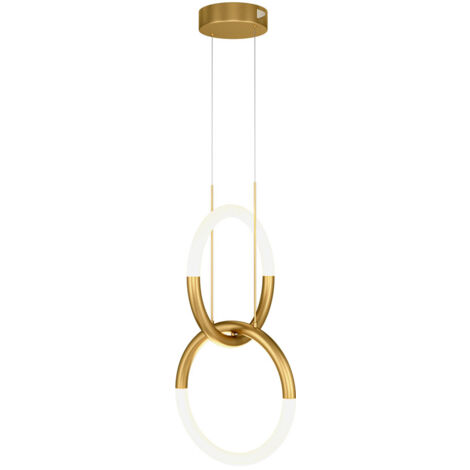 Maytoni Node Moderna plafoniera a sospensione a LED integrata a 2 luci Oro 3000K