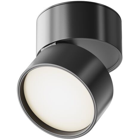Maytoni Onda plafoniera LED nera 12W 4000K 8,5cm IP20