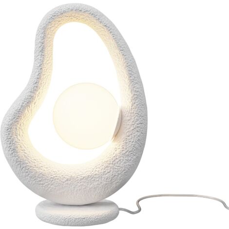 Maytoni Opus Lampada da tavolo moderna a globo bianca 1xG9