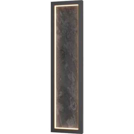 Maytoni Orign Lampada da parete moderna a LED integrata da 60 cm, nera 3000K 800lm