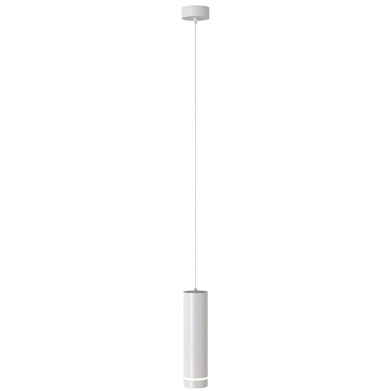 Image of Lampadario a Sospensione Moderno Orlo Alluminio Bianco Luce Led Integrato 12W